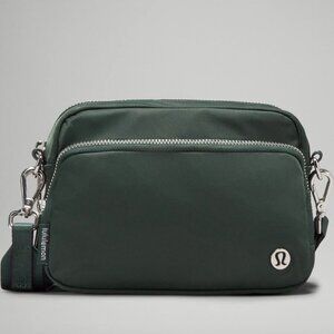 Lululemon Everywhere Crossbody Bag Metal Hardware Legacy Green NWT